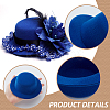 6Pcs 6 Colors EVA Fabric Hat Base DIY-BC0014-06-4