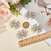 4Pcs Alloy Rhinestone Shoe Decorations DIY-MA0006-63P-3