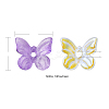 50Pcs 5 Colors Transparent Spray Painted Glass Charms GLAA-FP0001-12-2