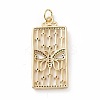 Brass Micro Pave Colorful Cubic Zirconia Pendants KK-E068-VF026-2