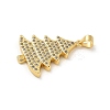 Brass Micro Pave Cubic Zirconia Pendants KK-U044-02G-02-2