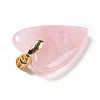 Natural Rose Quartz Pendants X-G-E570-01G-06-3