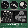 8Pcs 4 Style 304 Stainless Steel Round Cabochon Setting Bracelets DIY-UN0056-07-5