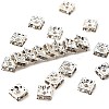 Brass Rhinestone Spacer Beads RSB072-01S-1