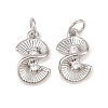 Brass Micro Pave Cubic Zirconia Charms KK-Z146-28P-1