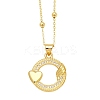 Brass Micro Pave Cubic Zirconia Pendant Necklaces PW-WG64309-03-1