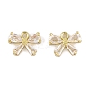 Brass Micro Pave Clear Cubic Zirconia Charms LS-KK-L212-14G-1