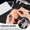 Soft Silicone Belly Button Flexible Model Body Part Displays with Acrylic Stands ODIS-WH0002-21-3