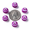 Opaque Striped Acrylic Beads MACR-S373-27A-02-4