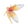 3Pcs 3 Colors Brass Angel Big Pendants PALLOY-TA00134-2