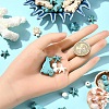 80Pcs 8 Styles Dyed Synthetic Turquoise Beads Sets G-YW0001-84-5