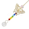 Alloy Hollow Butterfly Hanging Ornaments HJEW-Q012-03B-2