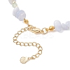 Natural Blue Lace Agate Chip & Dyed Natural Malaysia Jade & Synthetic Hematite & Shell Pearl Bead Necklace & Bracelets Sets SJEW-JS01377-6