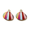 304 Stainless Steel Enamel Pendants STAS-Z163-21G-06-1