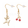 Alloy Enamel Dangle Earrings EJEW-JE04522-2