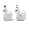 Flocky Resin Pendants X-RESI-N032-13-5