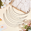 Iron Rhinestone Boot Strap Chains AJEW-WH20042-37-3