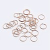 925 Sterling Silver Open Jump Rings STER-F036-02RG-0.9x4mm-1