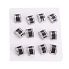 304 Stainless Steel Enamel  Stud Earrings EJEW-F234-24P-3