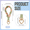 Cotton Braided Flower Pendant Decorations AJEW-TAC0030-032G-04-3