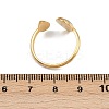 304 Stainless Steel Resin Open Cuff Rings for Women RJEW-K303-10G-3