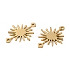 201 Stainless Steel Connector Charms STAS-A084-02G-2