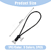 3Pcs 3 Colors Nylon Scuba Diving Snorkeling Adjustable Wrist Lanyard Strap FIND-FH0008-42-2
