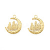 Ion Plating(IP) 201 Stainless Steel Pendants STAS-N098-233LG-3