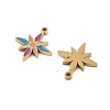 Ion Plating(IP) 316 Stainless Steel Enamel Charms STAS-U014-69G-2