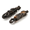 Natural Tiger Eye Pendants G-K338-28R-04-2