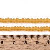 Frosted Transparent Glass Beads Strands GLAA-N016-4mm-24-2