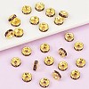 Brass Rhinestone Spacer Beads RB-A014-Z6mm-10G-2