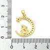 Brass Micro Pave Clear Cubic Zirconia Pendants FIND-Z044-03B-3