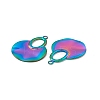 Ion Plating(IP) 304 Stainless Steel Big Pendants STAS-B031-34R-3