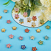108Pcs 9 Colors Star Sew on Rhinestone OACR-GF0001-13-4