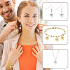 10Pcs 2 Colors Brass Pave Cubic Zirconia Pendants KK-GA0002-35-5
