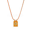 Brass and Enamel Pendant Necklaces FS-WG2CA9F-06-1
