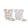 UV Plating Rainbow Iridescent Acrylic Beads LS-PACR-M002-01F-3