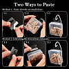 300Pcs 4 Styles PET Back Adhesive Slot Hole Hang Tabs DIY-GA0007-50-3