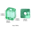 100Pcs Baking Paint Transparent Glass Beads DGLA-YW0001-35B-3