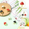 6Pcs 3 Colors Brass Enamel Pendants KK-CJ0003-61-3