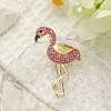 Animal Alloy Rhinestone Brooches for Clothes JEWB-C046-04B-LG-1