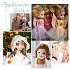 7Pcs 7 Colors Plastic Long Straight Hairstyle Doll Wig Hair DOLL-ME0001-06A-5