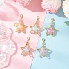 Star Acrylic Pendant Decorations HJEW-JM03395-1