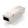 304 Stainless Steel Magnetic Clasps with Glue-in Ends STAS-C020-06P-1