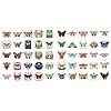 50Pcs Moth PVC Self Adhesive Cartoon Stickers STIC-B001-19-3