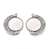 Non-Tarnish 304 Stainless Steel Rotatable Pendant Cabochon Settings X-STAS-N114-01P-1