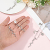 5Pcs 304 Stainless Steel Pendants STAS-BBC0007-72-3