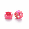 Opaque Acrylic European Beads X-TACR-S153-41I-2