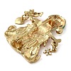 Christmas Alloy Colorful Rhinestone Brooches JEWB-U009-10I-2